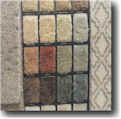 Collection of retail carpet samples on display at local retailers - Carpetprofessor.com