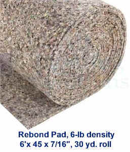 Rebond Carpet Padding