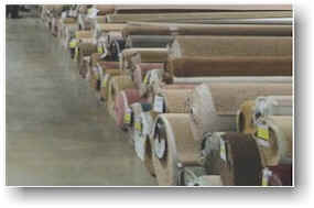 Rolls of In-Stock Carpet at a locally owned carpet store